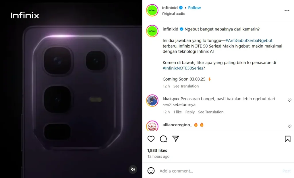 Infinix Note 50 Series infinixid