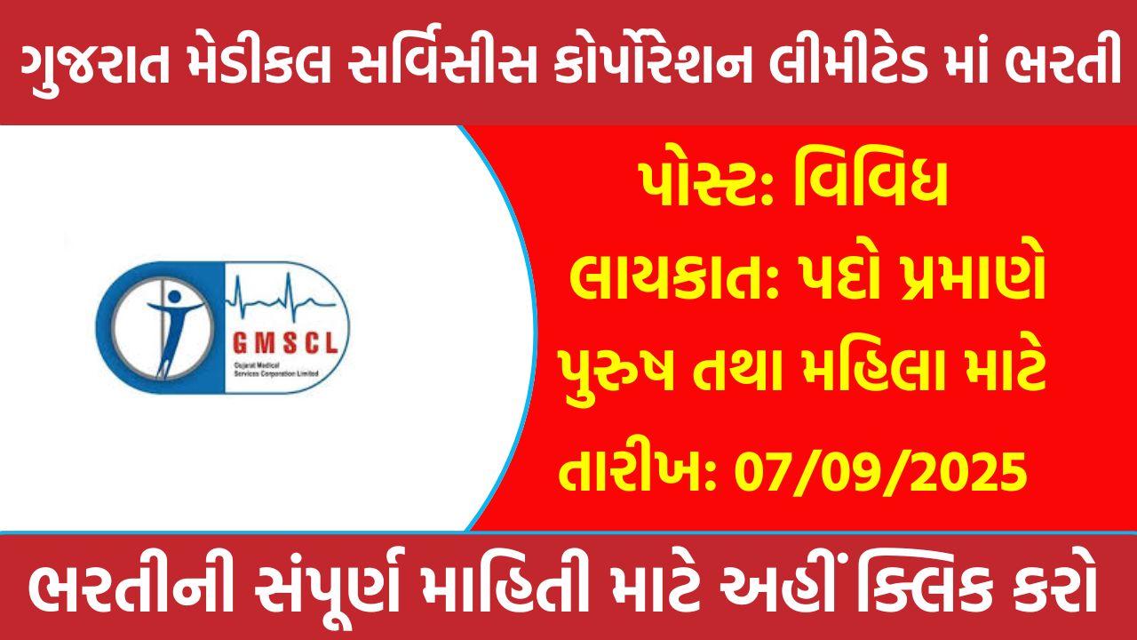 GMSCL Recruitment 2025