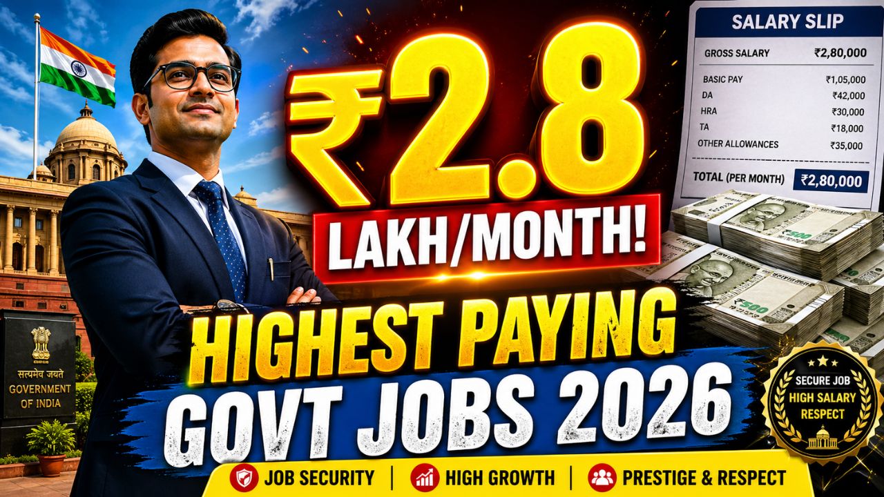 Highest Paying Government Jobs in India 2026